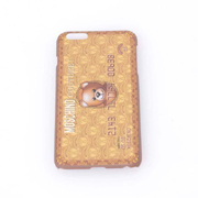 モスキーノ (Moschino) テディベアカードプリントiPhone6 Plus用ケース ジェンナリーノ ブラウン