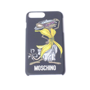 モスキーノ (Moschino) iPhone8 plus用ケース iPhone7 plus 6S plus/6 plus対応 バナナドレスマウスプリント ブラック