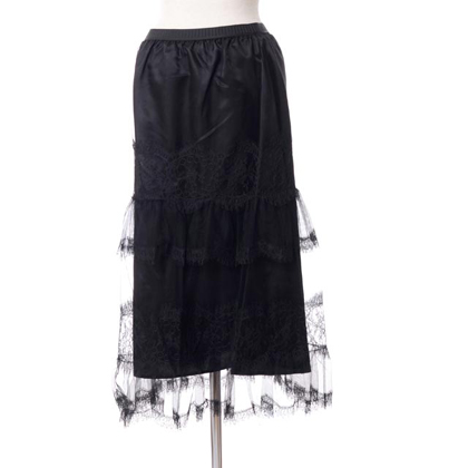 アントニオマラス (ANTONIO MARRAS) チュールレーススカート レース ブラック
