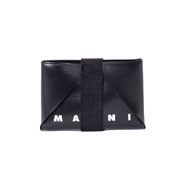 マルニ (Marni) カードケース PVC ブラックブルーカモフラージュ