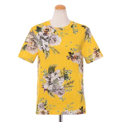 アーデム (ERDEM) 半袖カットソー コットンジャージー オフホワイトイエロー