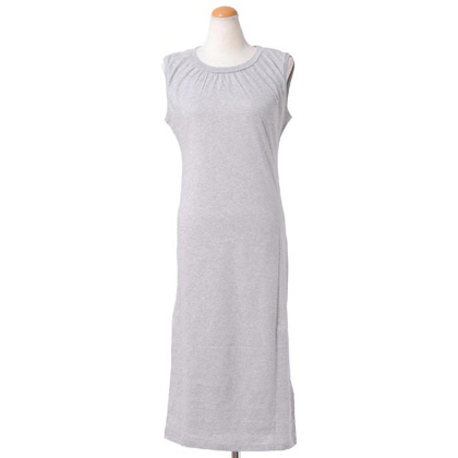 エムエムシックス メゾンマルジェラ (MM6 MAISON MARTIN MARGIELA) タンクトップワンピース コットンジャージー ライトグレー 30% OFF
