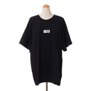 エムエムシックス メゾンマルジェラ (MM6 MAISON MARGIELA) ロゴパッチTシャツ コットンジャージー ブラック