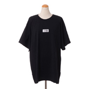 エムエムシックス メゾンマルジェラ ロゴパッチTシャツ コットンジャージー ブラック