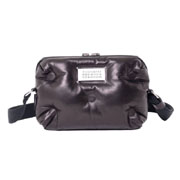 メゾン マルジェラ (Maison Margiela) グラムスラムショルダーバッグ キルティングレザー ブラック