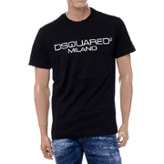 ディースクエアード (Dsquared2) ブランドロゴTシャツ コットン ブラック