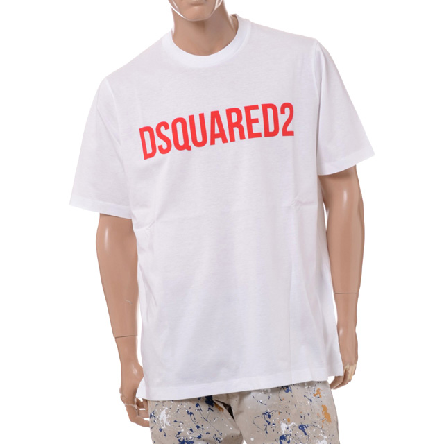 最終価格 DSQUARED2 ブランドロゴ Tシャツ ホワイト　シンプル