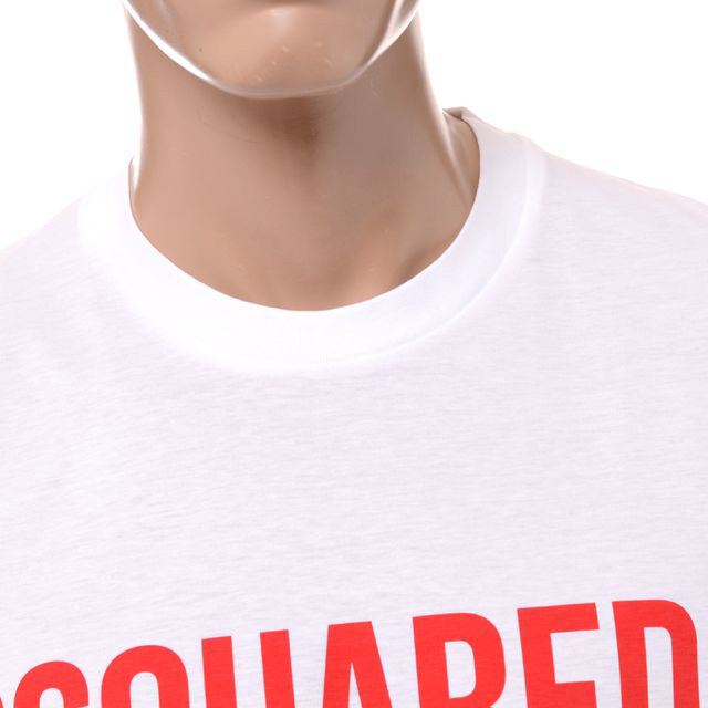 ディースクエアード (Dsquared2) ロゴTシャツ コットン ホワイト 30% OFF