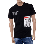 ディースクエアード (Dsquared2) イブラヒムビッチアイコンTシャツ コットン ブラック