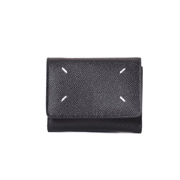 メゾン マルジェラ (Maison Margiela) 3つ折り財布 グレインカーフレザー ブラック