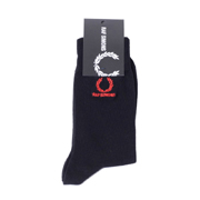 ラフシモンズ (RAF SIMONS) フレッドペリー FRED PERRY エンブロイドレッドソックス コットンミックス ブラック 30% OFF　