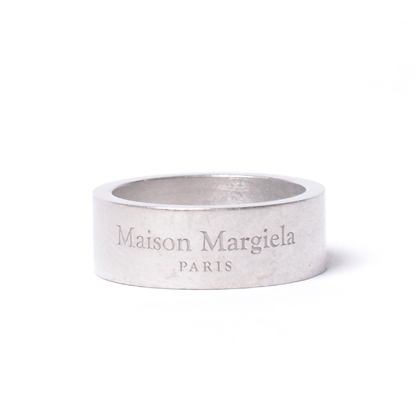 メゾン マルジェラ (Maison Margiela) ロゴ入りリング シルバー シルバー
