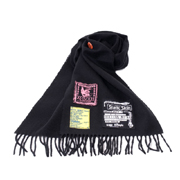ラフシモンズ (RAF SIMONS) フレッドペリー FRED PERRY パッチスカーフ ウール ブラック 30% OFF