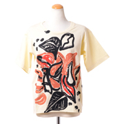 マルニ (Marni) JUNGLEプリントカットソーTシャツ コットンジャージー クリーム