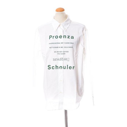 プロエンザスクーラー (Proenza Schouler) ボタンダウンシャツ コットン ホワイト