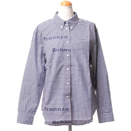 プロエンザスクーラー (Proenza Schouler) ボタンダウンシャツ コットン ボーダーロゴ入り