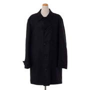 アニオナ (AGNONA) リバーシブルシングルコート コットンカシミア ネイビー