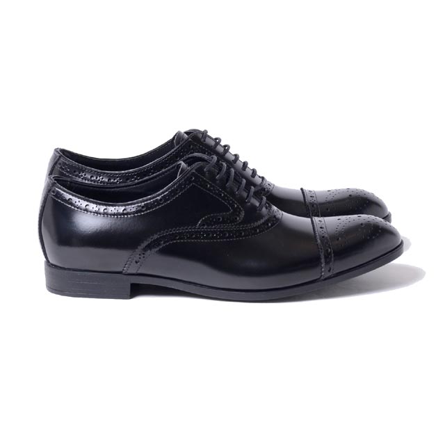 エンポリオアルマーニ (EMPORIO ARMANI) レザーシューズ 革靴 ブラック
